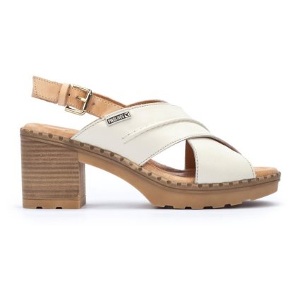 Women's Pikolinos CANARIAS Heels Sandals White | NZ VAQ9270